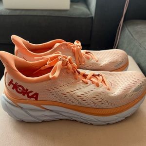 Hokas Clifton 8 Running Shoes Orange